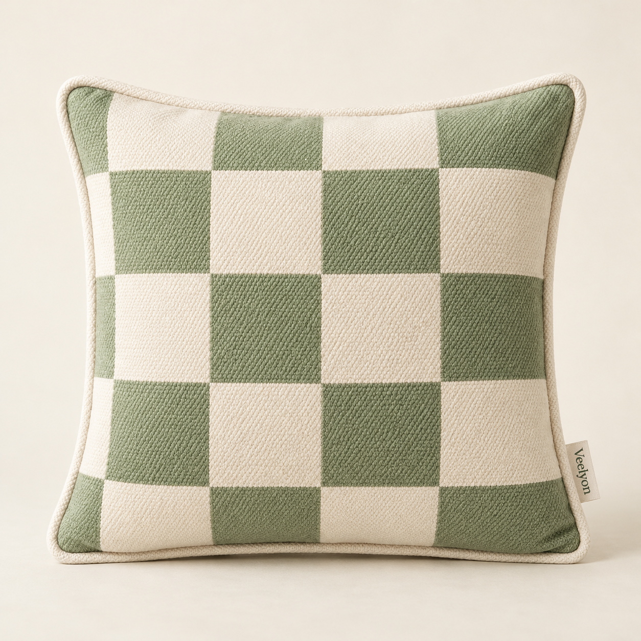 AI-generated product concept of Checkerboard Square Pillow