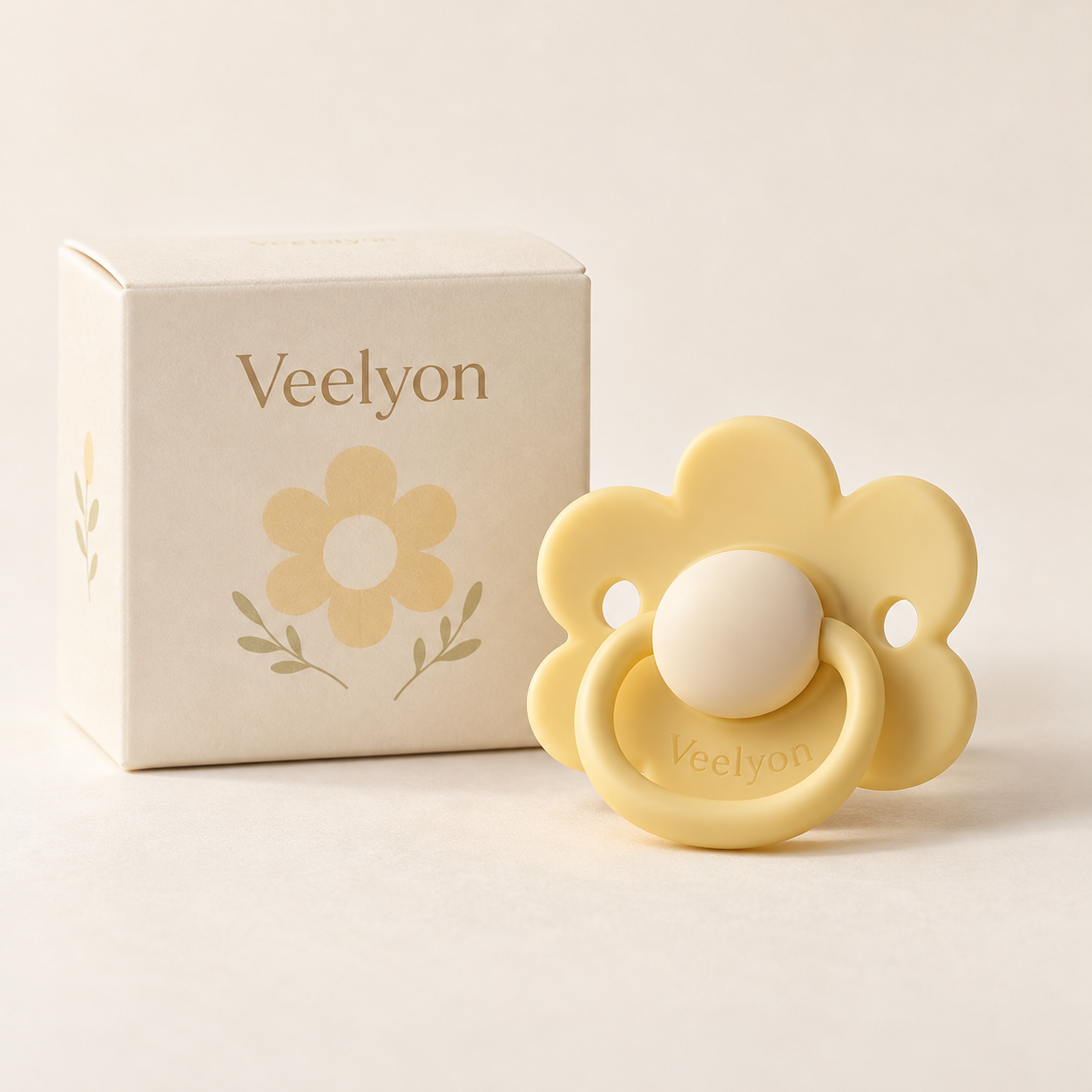 AI-generated product concept of Daisy Flower Pacifier