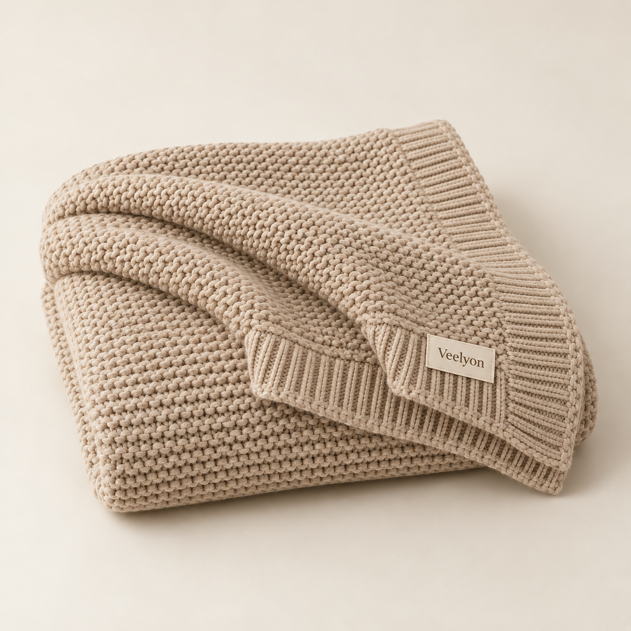 AI-generated product concept of Honey Knit Blanket