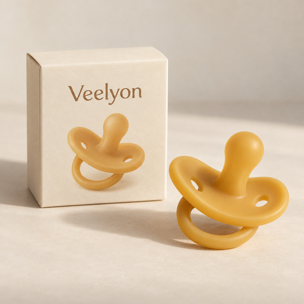 AI-generated product concept of Honey One-Piece Pacifier