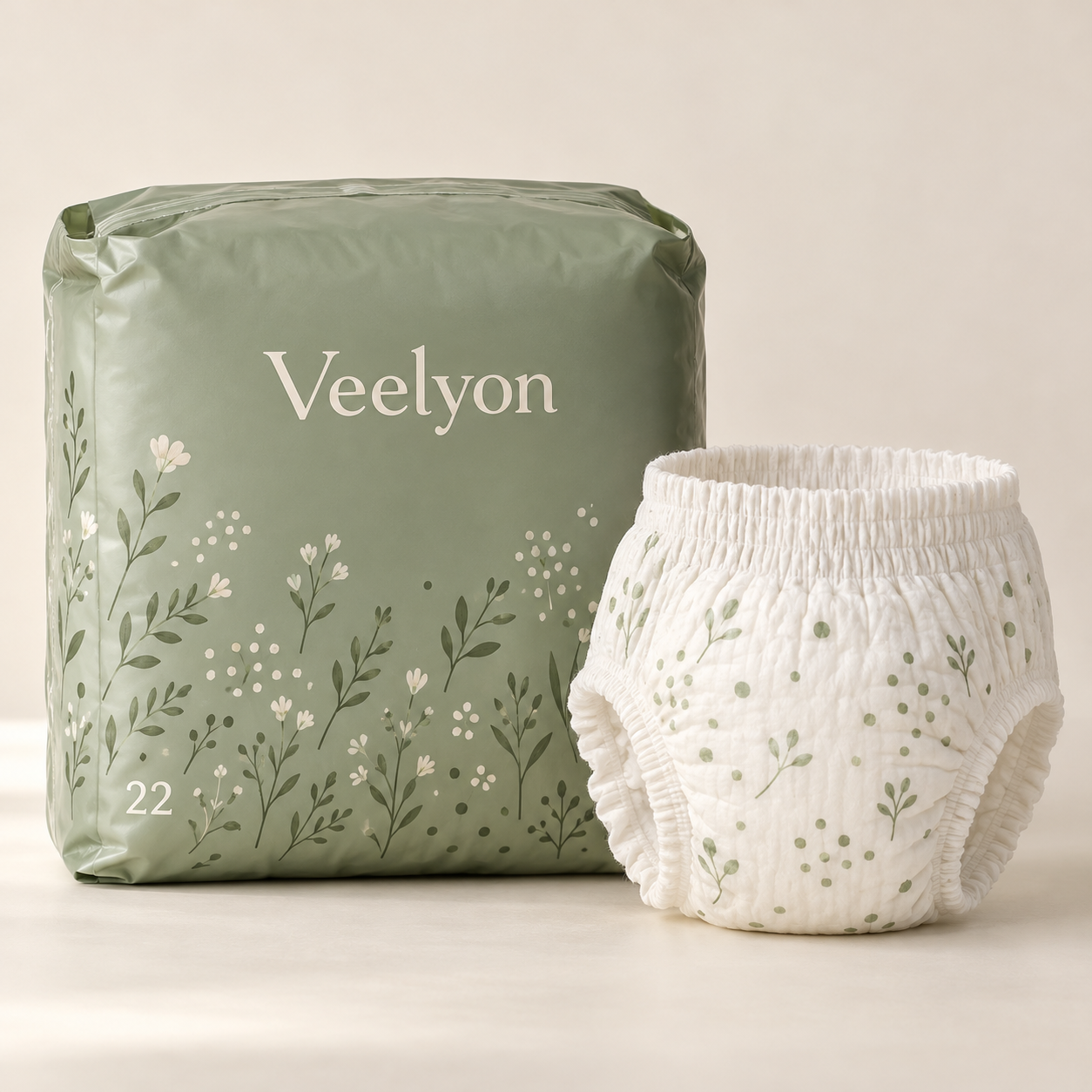 AI-generated product concept of Meadow Pull-On Diapers