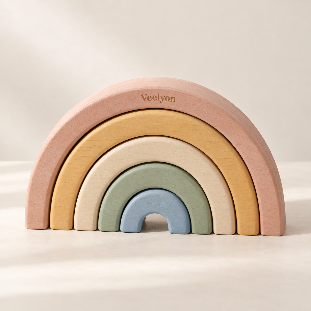 AI-generated product concept of Pastel Rainbow Arches