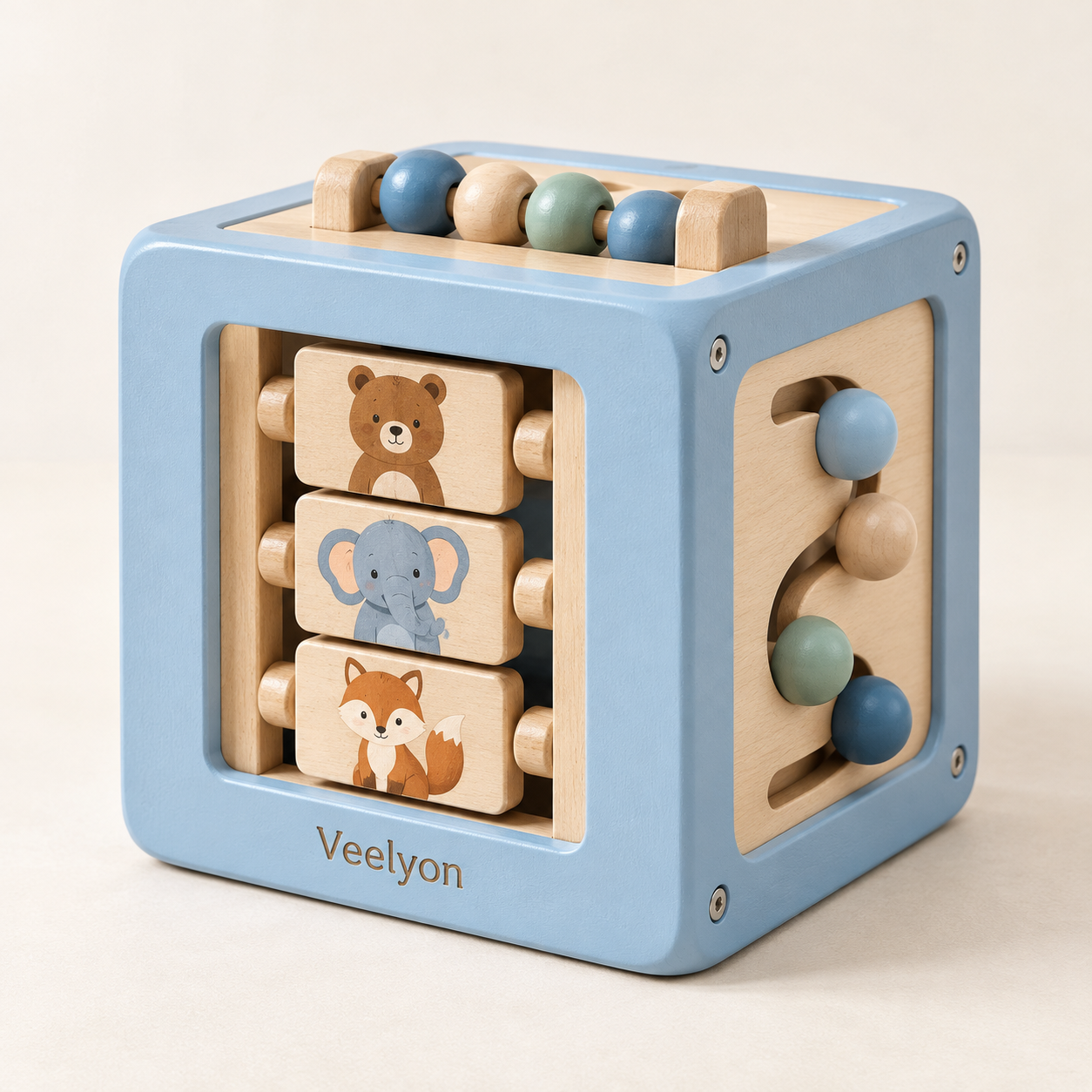 AI-generated product concept of Peekaboo Activity Cube