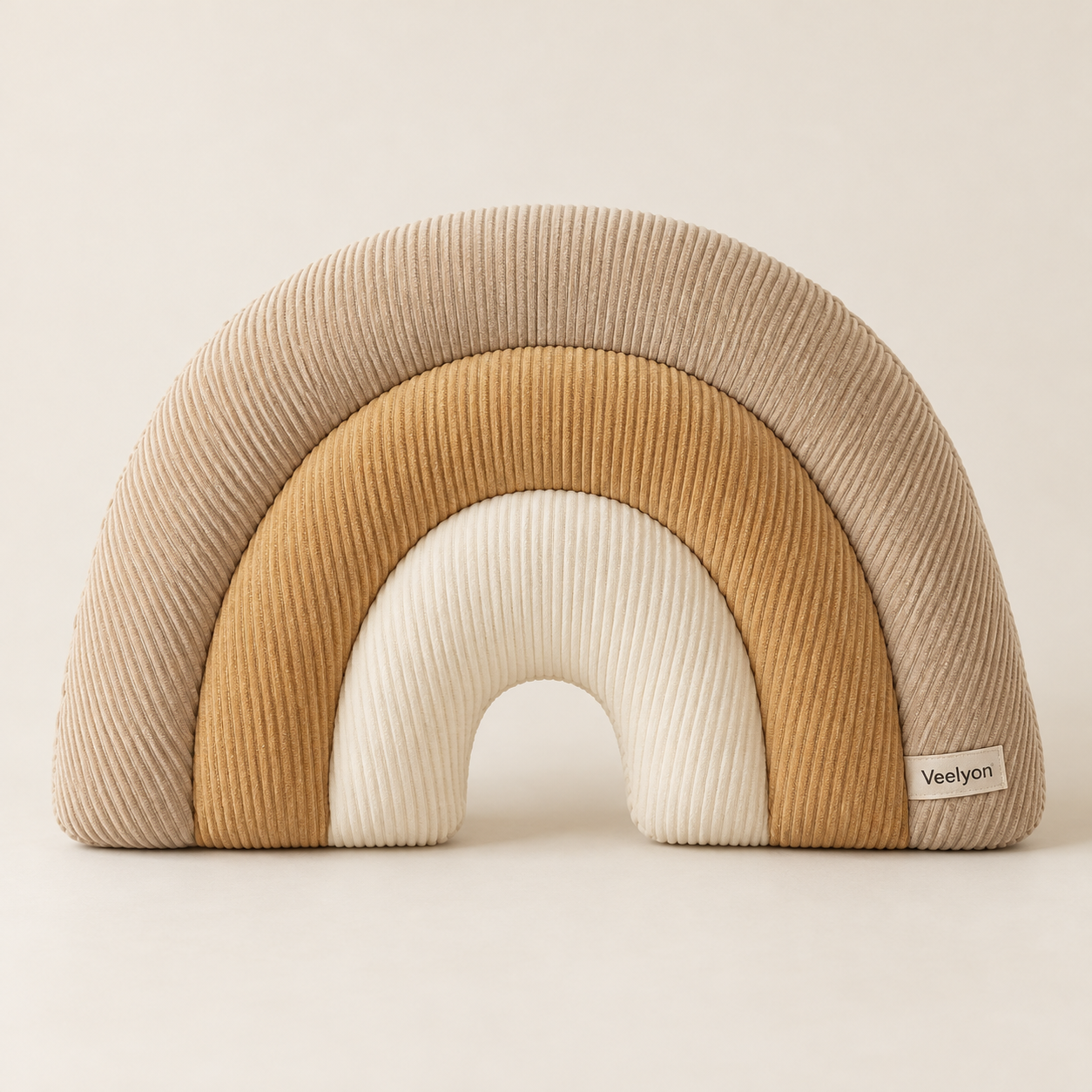 AI-generated product concept of Rainbow Arch Pillow