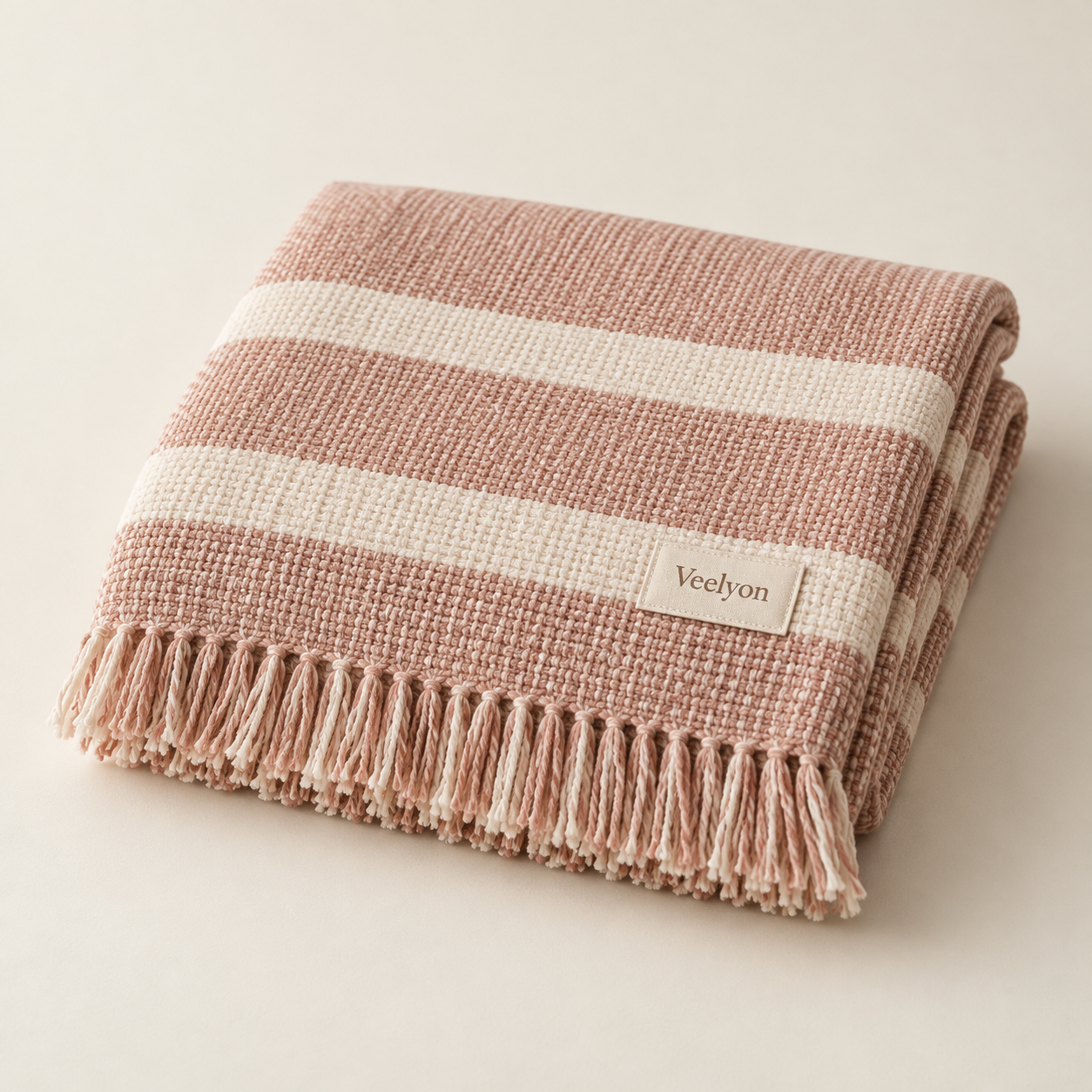 AI-generated product concept of Sunset Fringe Blanket